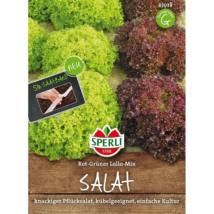 Sperli Salat Lollo-Mix Saatband 5mtr
