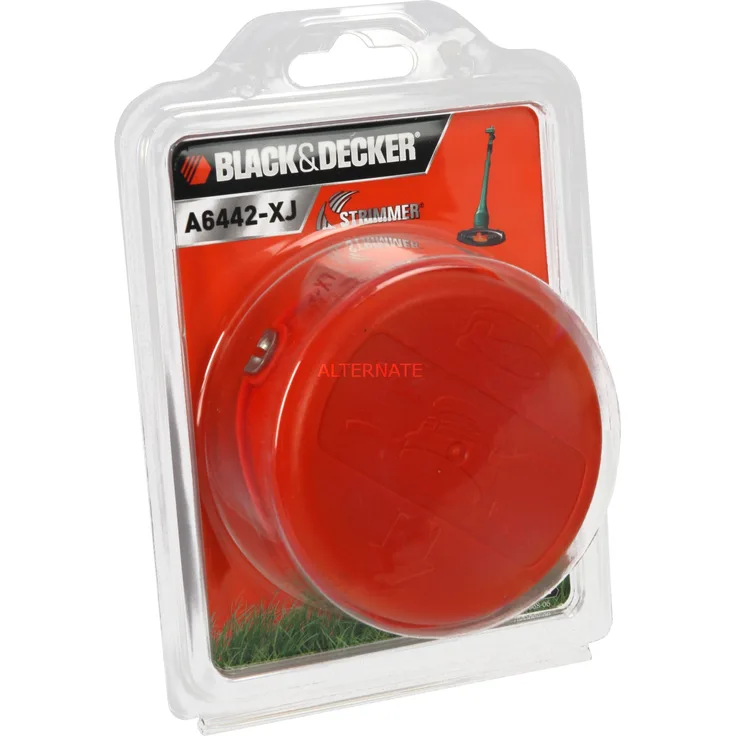BLACK+DECKER Fadenspule A6442-XJ, Komplett-Kassette Mäh-Faden, 2x 6 Meter, Ø