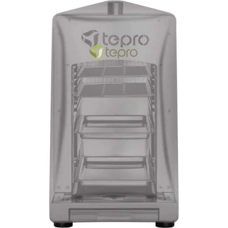 Tepro 8413 Grillabdeckung für Steakgrill, grau, 58,5 x 28,5 x 39 cm, Polyester, wetterfest – Bild 1