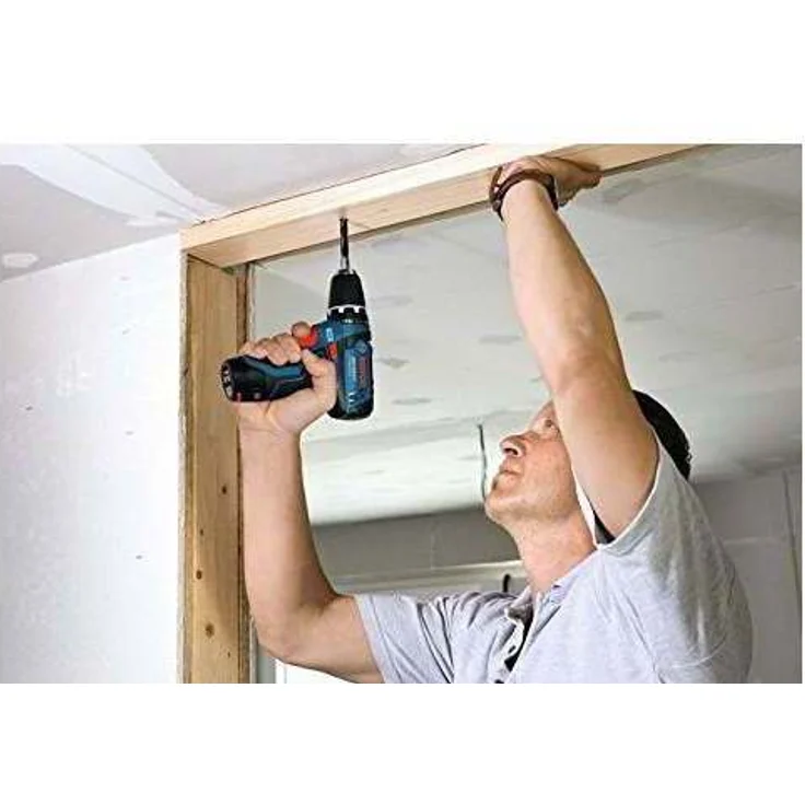 Bosch Professional Akku-Bohrschrauber GSR 12V-15 mit 2 Akkus 12 V, 2,0 Ah im Karton, Schwarz, Blau – Bild 3