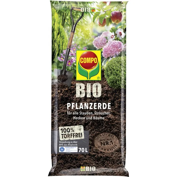 COMPO BIO Pflanzerde torffrei 70 l