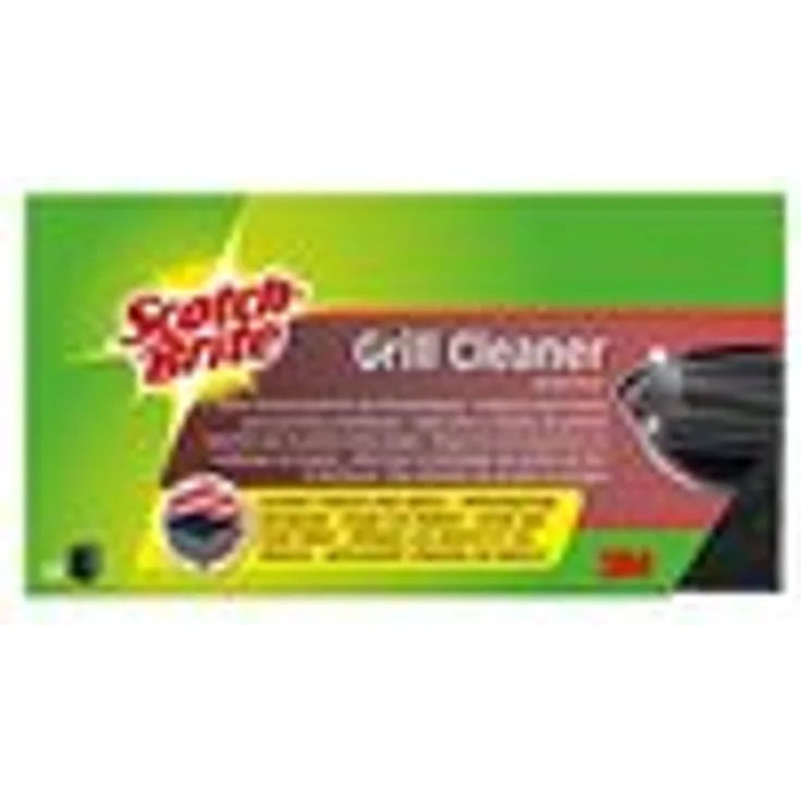Scotch-Brite GCNS1 Grill-Reiniger BBQ, scheuerstark für die Grillreinigung, schwarz, 3er Pack (3 x 1 Stück)
