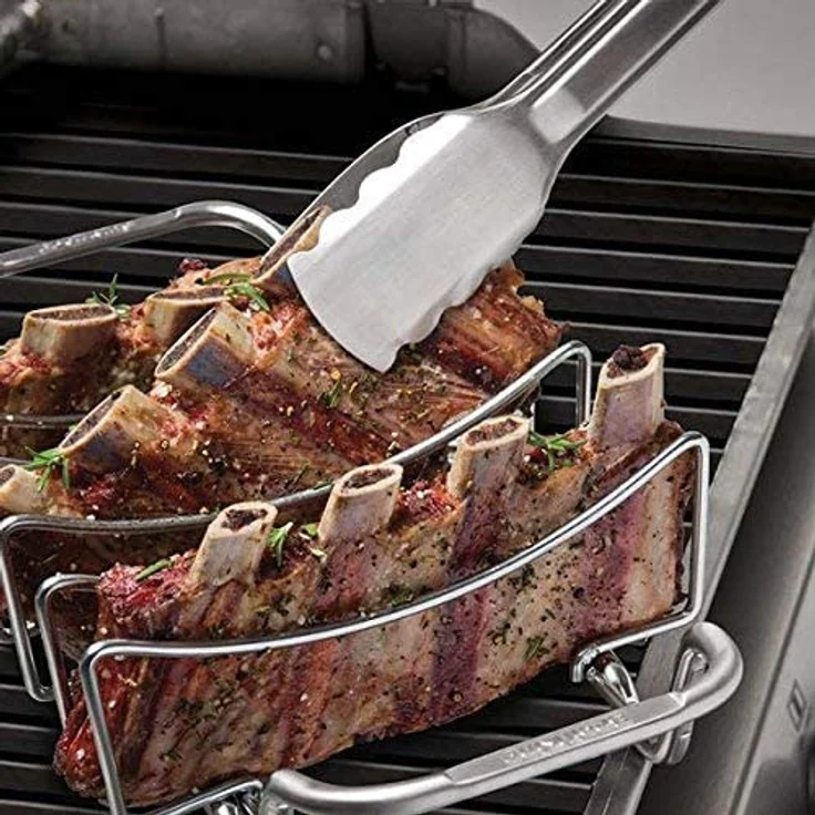 Broil King Grillzange, Edelstahl, mit Verriegelungsmechanismus, 46,4 cm, 64012 – Bild 2