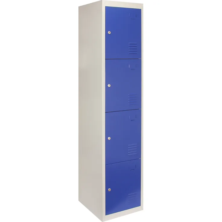 4-türiger Schließfachschrank Spind - Blau