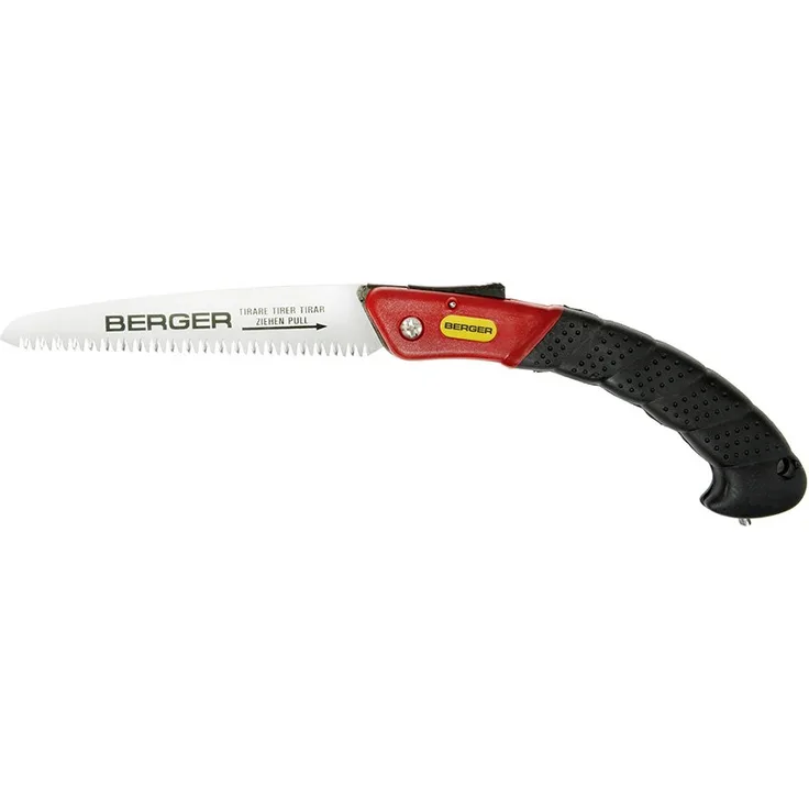 Berger Klappsäge 64650 aus Kohlenstoffstahl Astsäge mit austauschbarem Sägeblatt, Länge: 18 cm