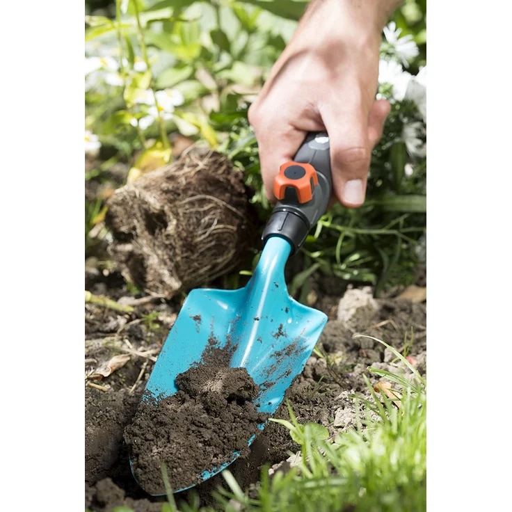 GARDENA combisystem-Blumenkelle: Gartenschaufel für An- und Umpflanzarbeiten, Arbeitsbreite 8.5 cm, flexibler Einsatz, aus Qualitätsstahl, duroplastbeschichtet, Korrosionsschutz (8929-20) – Bild 2