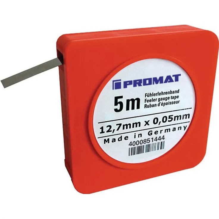 Fühlerlehrenband S.0,10mm L.5m B.12,7mm PROMAT