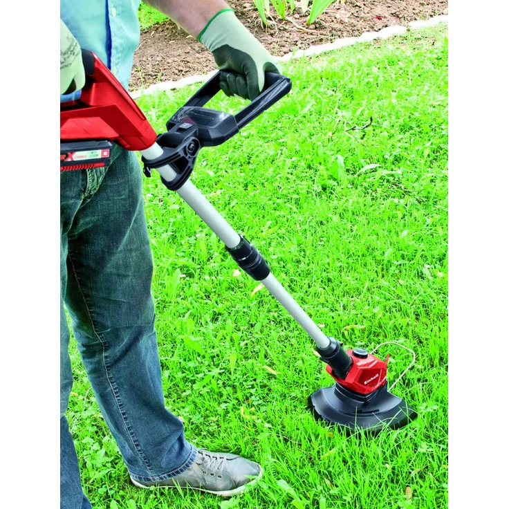 Einhell Akku-Rasentrimmer GE-CT 18 Li Set Power X-Change (Lithium Ionen, 18 V, 240 mm Schnittkreis, 20 Kunststoffmesser, inkl. 1,5 Ah Akku und Ladegerät) – Bild 8