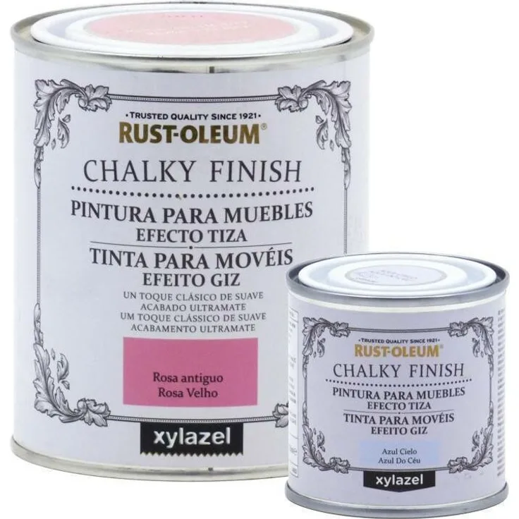 Malerei-Effekt Kreide Chalk Paint Xylazel 125 ml - 801 Weißer Kreide - Rust-oleum