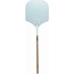 RÖSLE Pizzaschieber, Hochwertige Pizzaschaufel zum Einschieben und Entnehmen von Pizza, Aluminium, Gummibaumholz