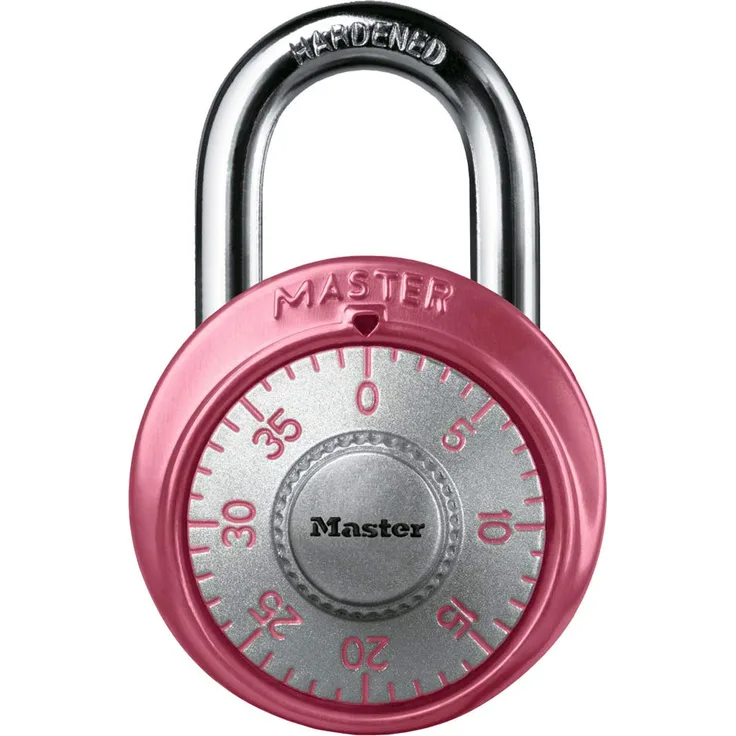 Master Lock 1530DPNK Vorhängeschloss mit Zahlenschloss 1 Pack rose
