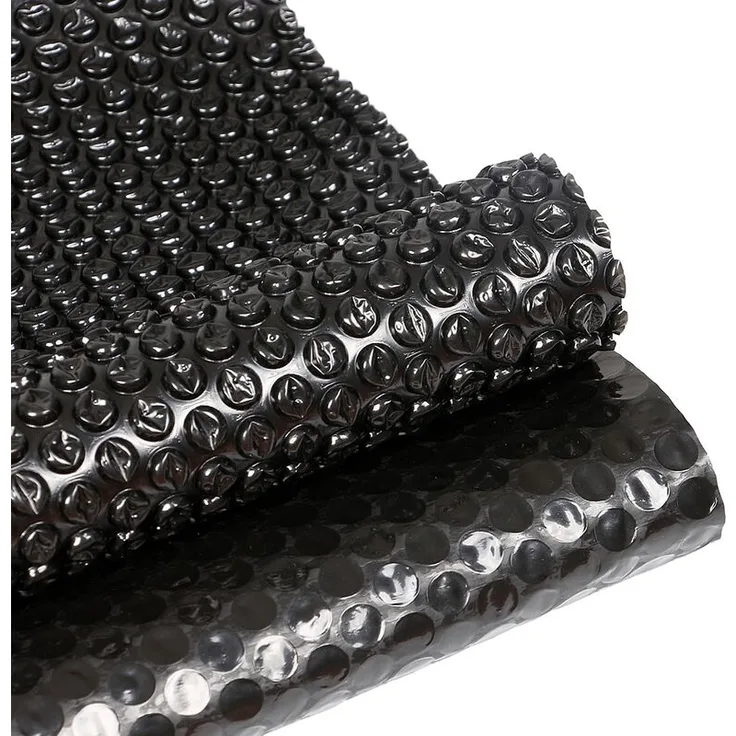 Melko Solarfolie 6x4m Schwarz Poolheizung Wärmeplane Pool Poolabdeckung