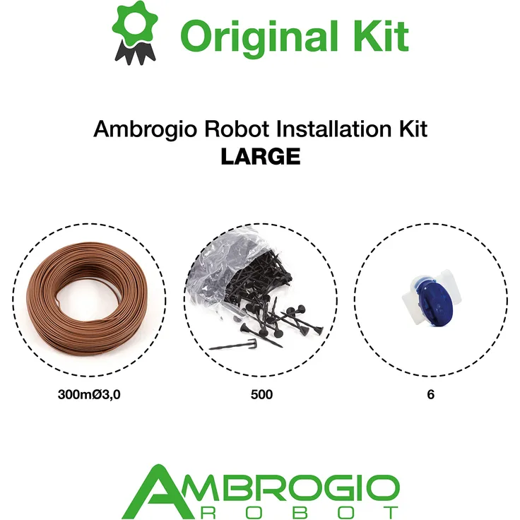 Ambrogio Robot Kit Installation Large (300mØ3,0 + 500 Nägel + 6 Anschluss)