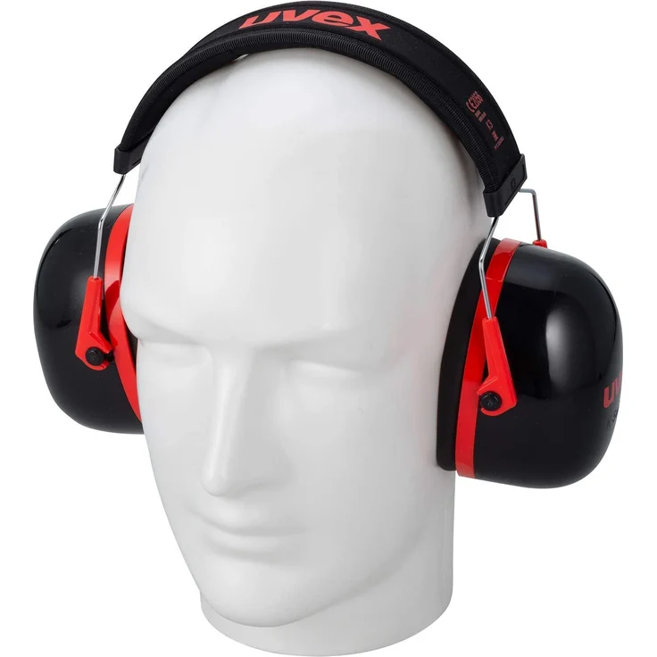 Kapselgehörschutz Uvex K3 Schwarz-Rot – Bild 2