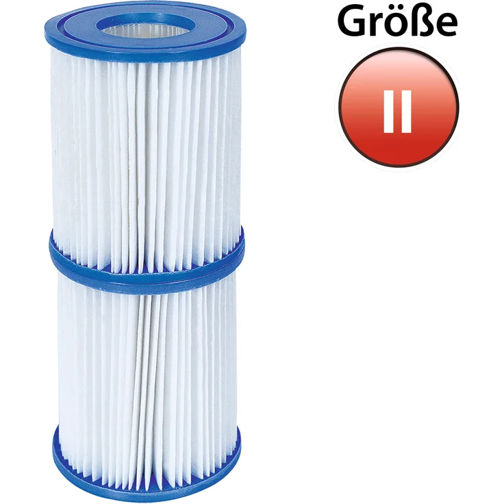 Bestway 58094 Filterkartuschen Gr.II, Durchmesser 10.6 cm, Höhe13.6 cm 2-er Set – Bild 1