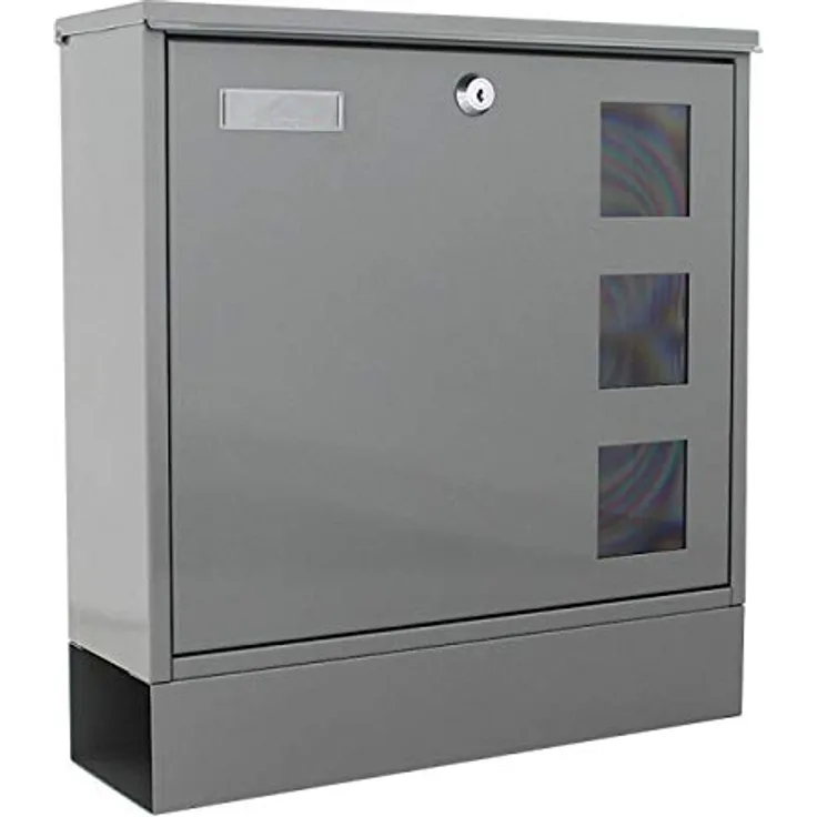 Rottner T06049 Postale Grey Briefkasten, mausgrau