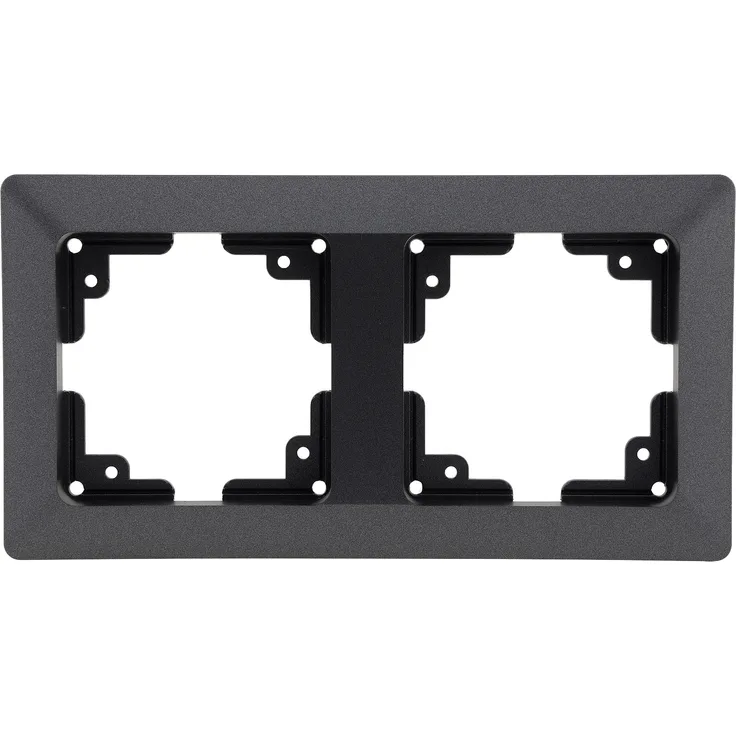 MILOS 2-fach Rahmen Anthrazit