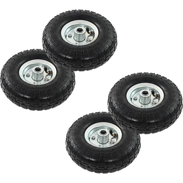 vidaXL Sackkarrenräder 4 Stk. Gummi 4,10 - 3,50 - 4 (260x83)