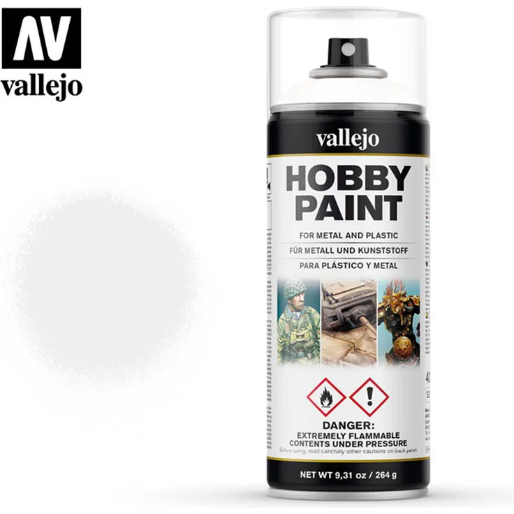 White - Weiss - 400ml Spruehdose Vallejo Hobby Paint 28010