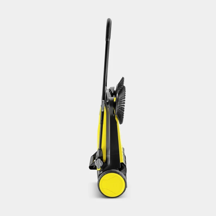 Kärcher S 4 Twin 2-in-1 Kehrmaschine schwarz gelb 20 Liter mit 2 Paar Seitenbesen 68 cm Handkehrmaschine – Bild 3