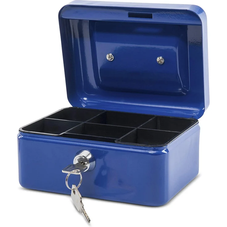 Maul Geldkassette 1, Blau, Münzgeldeinsatz Herausnehmbar, 153 x 81 x 125 mm, 5610137, 1 Stück – Bild 1