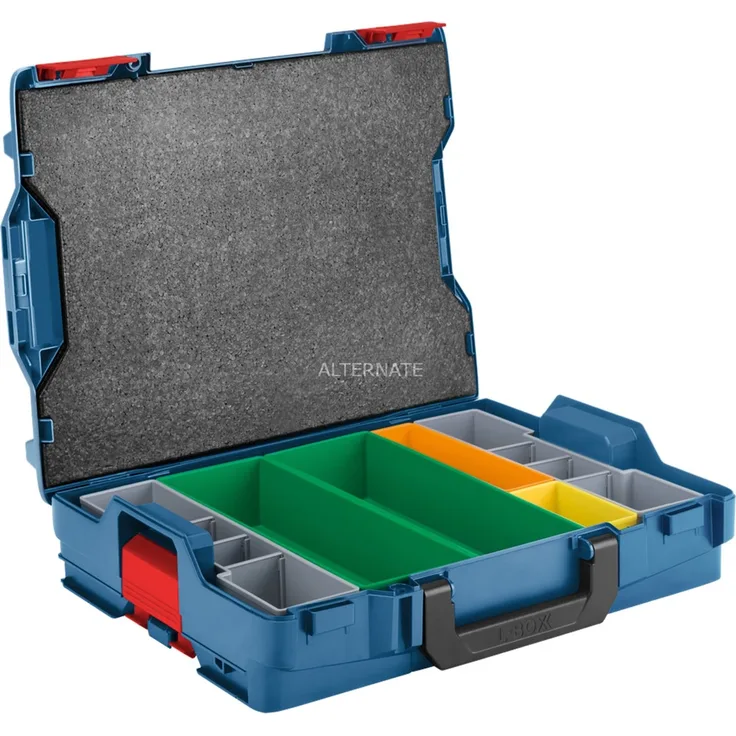 Bosch Professional L-BOXX 102, Set mit 6 Teilen Werkzeugkiste, blau