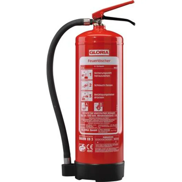 Gloria SD 6 Schaum-Feuerlöscher mit Wandhalter 803681.0000