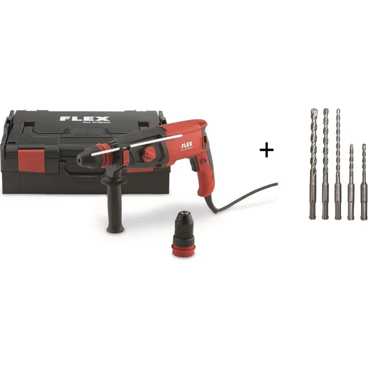 Flex Universal-Borhammer CHE 2-28 R SDS-Plus Aufnahme +Bohrerset (471917)