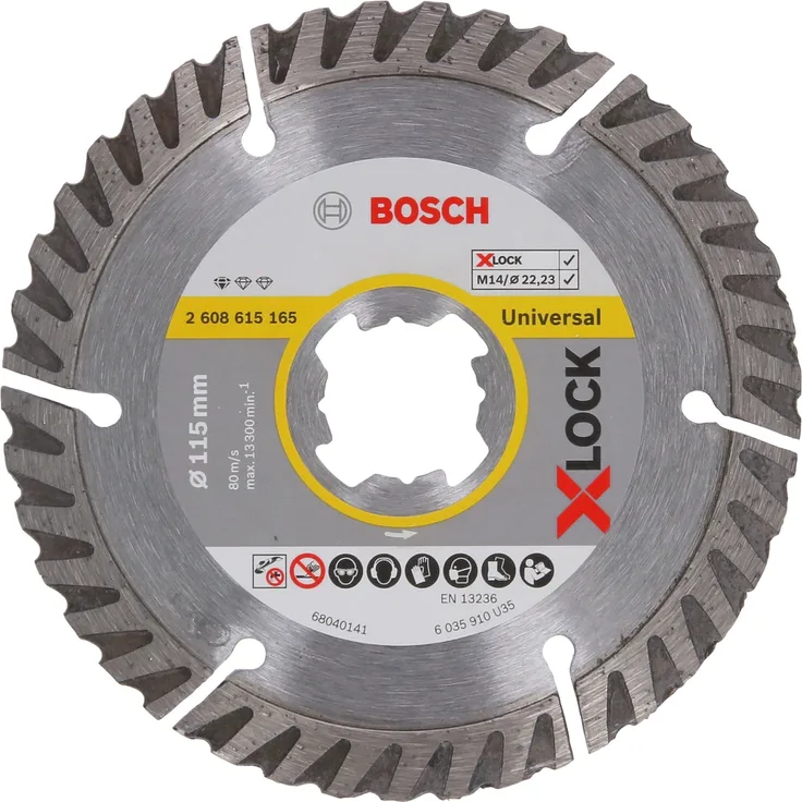 Bosch Professional X-LOCK Diamant-Trennscheibe Standard for Universal 115mm, Durchmesser