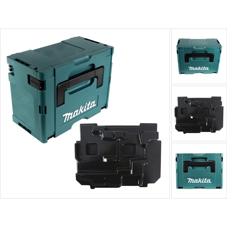 Makita MAKPAC 3 Werkzeugkoffer mit Einlage für BJV DJV 141 181 821551-8 plus 837789-5 – Bild 1