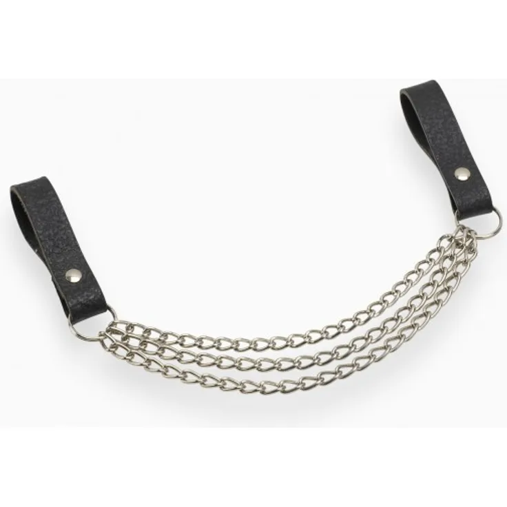 Hammerkette vernickelt Dachdecker Kette Zimmermann Lederschlaufen Hammerhalter