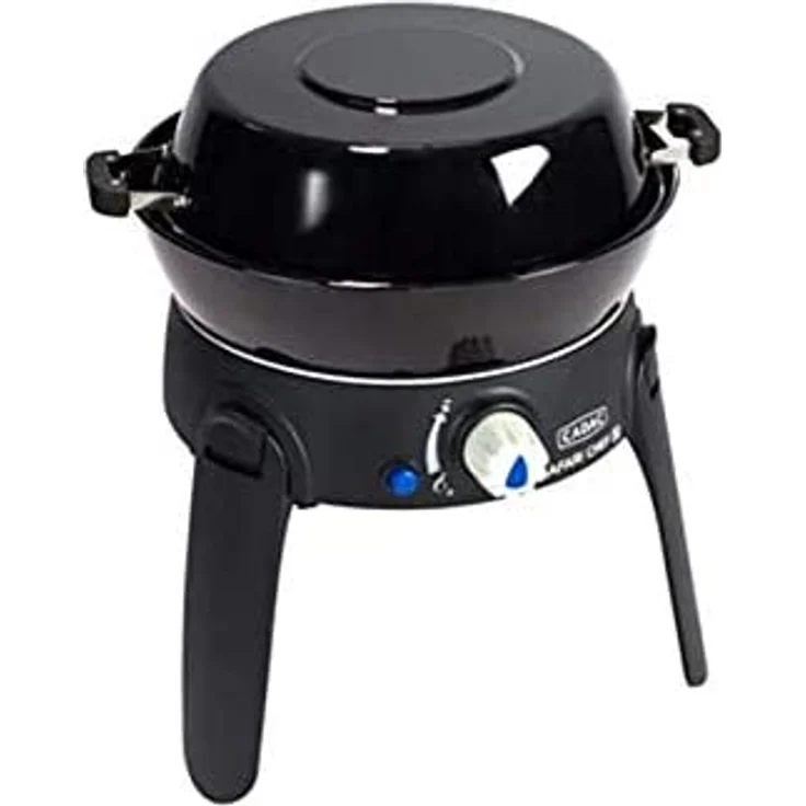 CADAC 30 Lite HP Safari Chef Campinggrill Gasgrill klein, Piezozündung, Edelstahl, mit Transporttasche, mit Grillrost – Bild 3