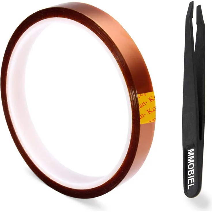 MMOBIEL 12mm ESD Hitzebeständiges Polyimid Klebeband Starker Kleber 30 m lang Hitzebeständig bis zu 280 C