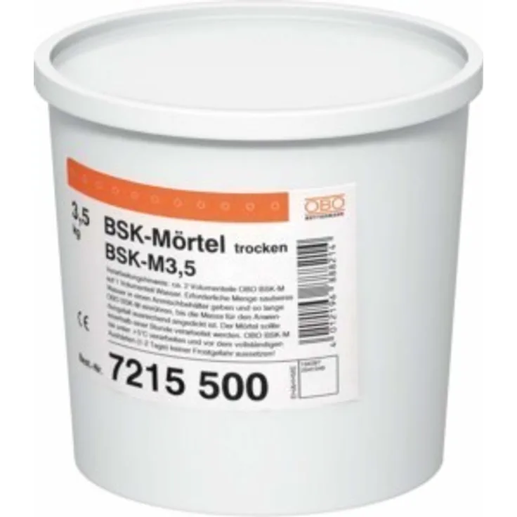 OBO Bettermann Brandschutzkanal-Mörtel 3,5kg, grau BSK-M, 7215500