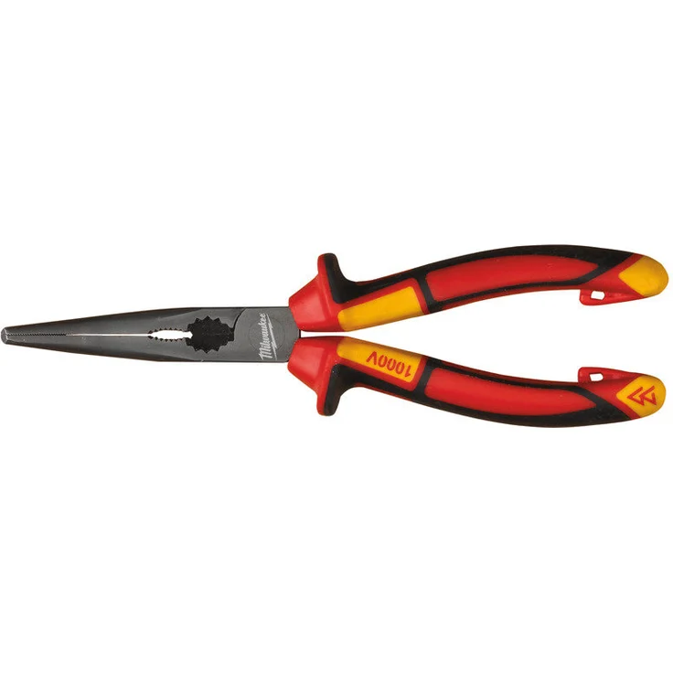 Milwaukee 932464565 VDE Rundzange 45°, 205 mm, Rot