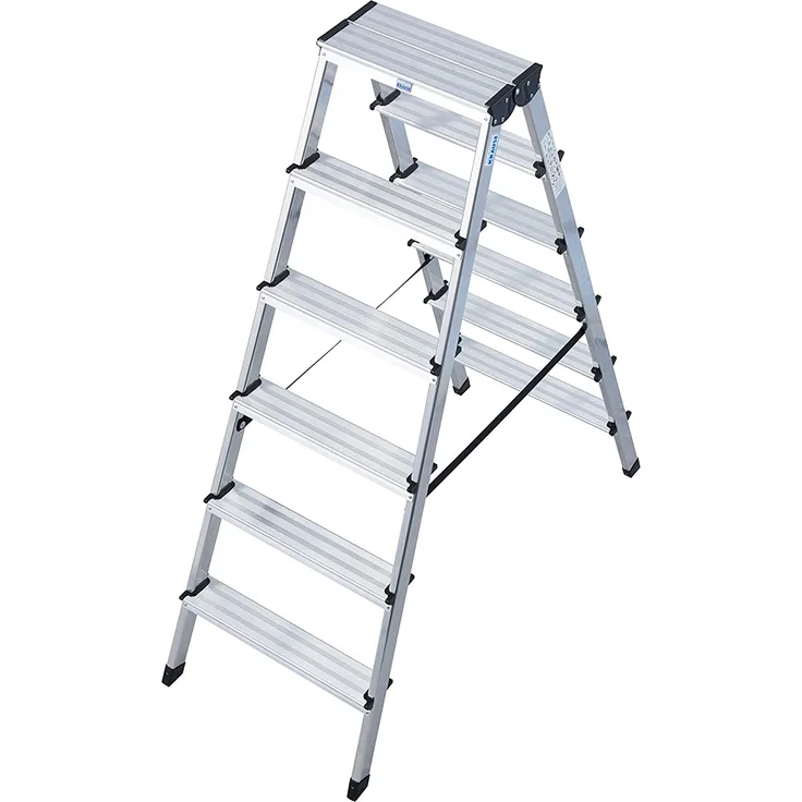KRAUSE Doppelleiter Dopplo, 2 x 6 Stufen, 120359