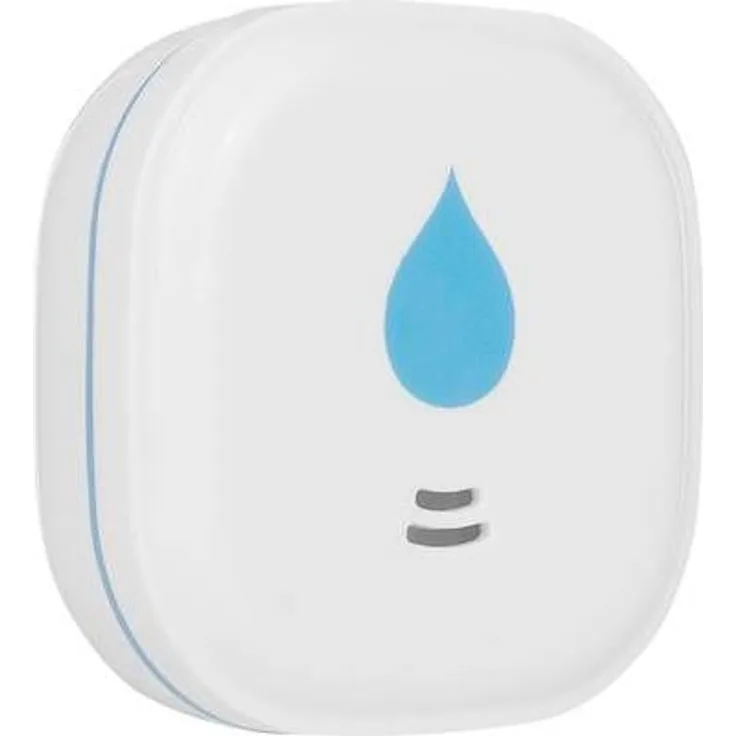 Smartwares WM620 FWA-18200 Wassermelder - Ultra Flach - Wasserwächter mit 85 dB für Bad,Küche und Keller, batteriebetrieben, 3 V, Blau, Weiß