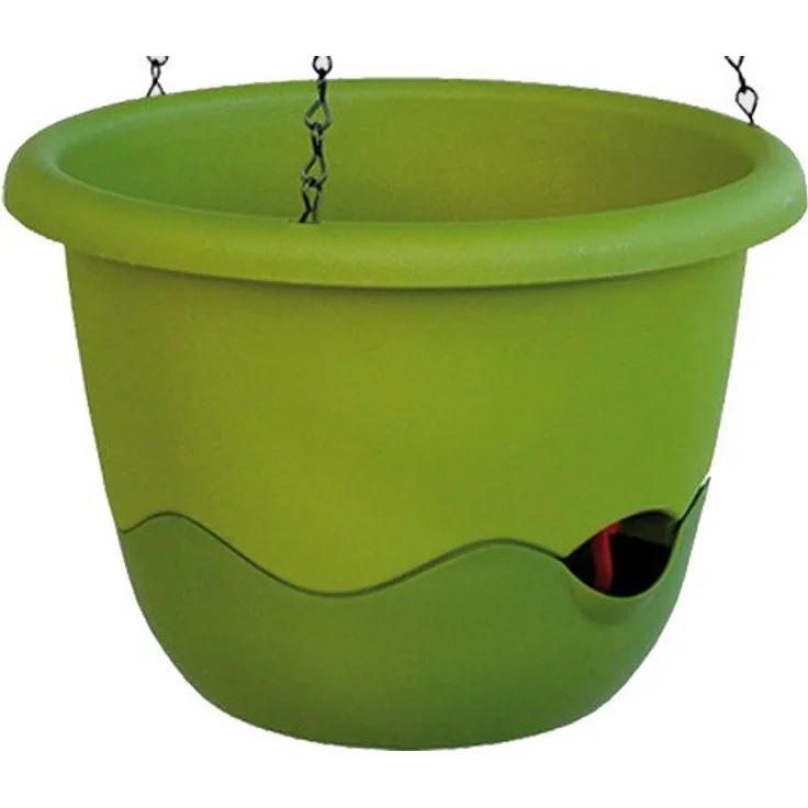 Plastia Blumenampel Mareta, Größe:Ø25 cm, Farbe:hellgrün/dunkelgrün