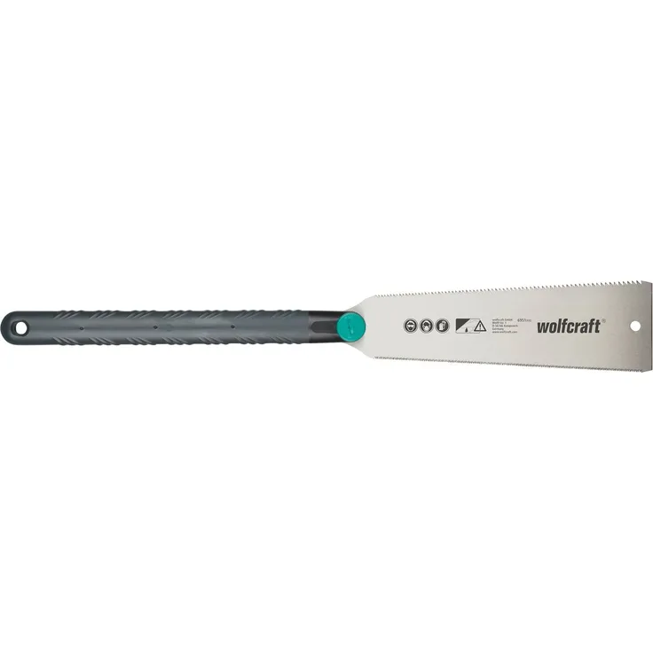 wolfcraft Japansäge 6951000 beidseitig verzahnte Ryoba Handsäge ideal für die Bearbeitung von Holz und Kunststoff 240mm Sägeblatt