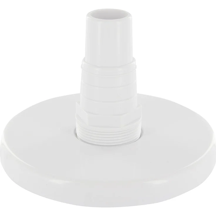 Steinbach S1 Massivpool-Einzelkomponente Saugplatte, Ø 158 mm, mit Ø 32-38 mm Schlauchtülle x 1,5 Zoll Außengewinde, 060902