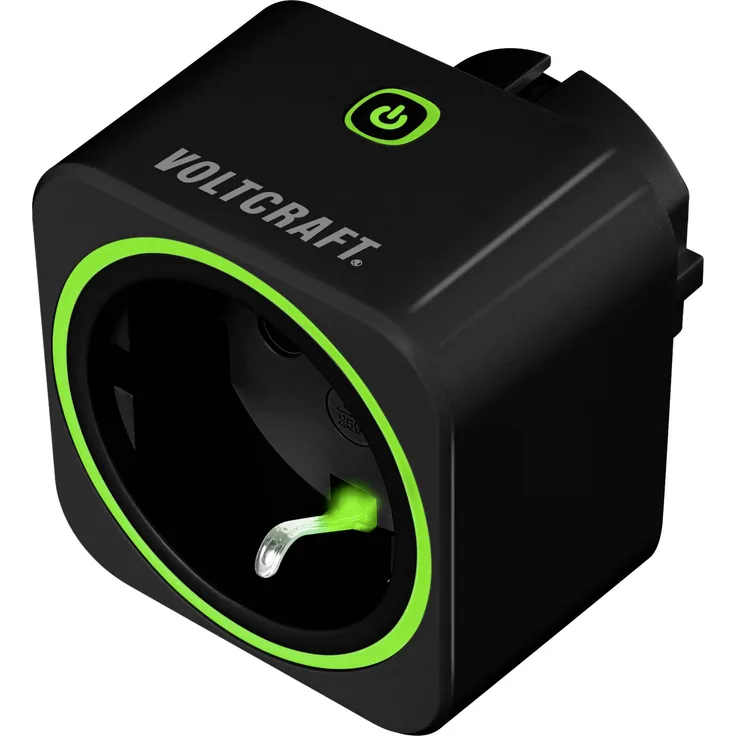 VOLTCRAFT SEM6000 BLACK Energiekosten-Messgerät Bluetooth-Schnittstelle, Datenexport, Datenloggerfunktion, TRMS, Stromtarif