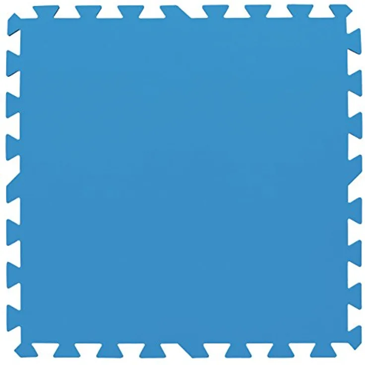 Bestway Flowclear Pool-Bodenschutzfliesen-Set, 8 Stück á 50 x 50 cm, blau