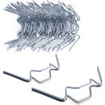 Deuba Gewächshaus Klammern Gewächshausklammern Edelstahl Hohlkammerplatte Befestigung Gewächshäuser Zubehör 50 Stück