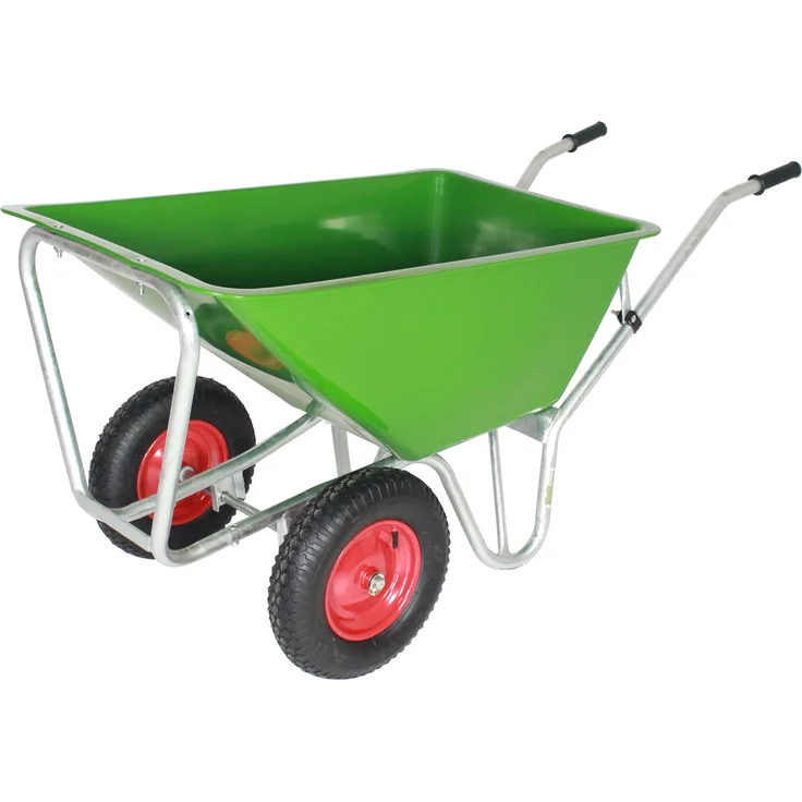 Baumarktplus Hofkarre 2 Rad Schubkarre Gartenschubkarre Schiebkarre Garten 220l 300kg
