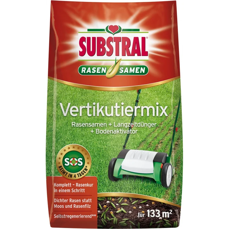Substral Vertikutiermix 4 kg, für 133 m² – Bild 1