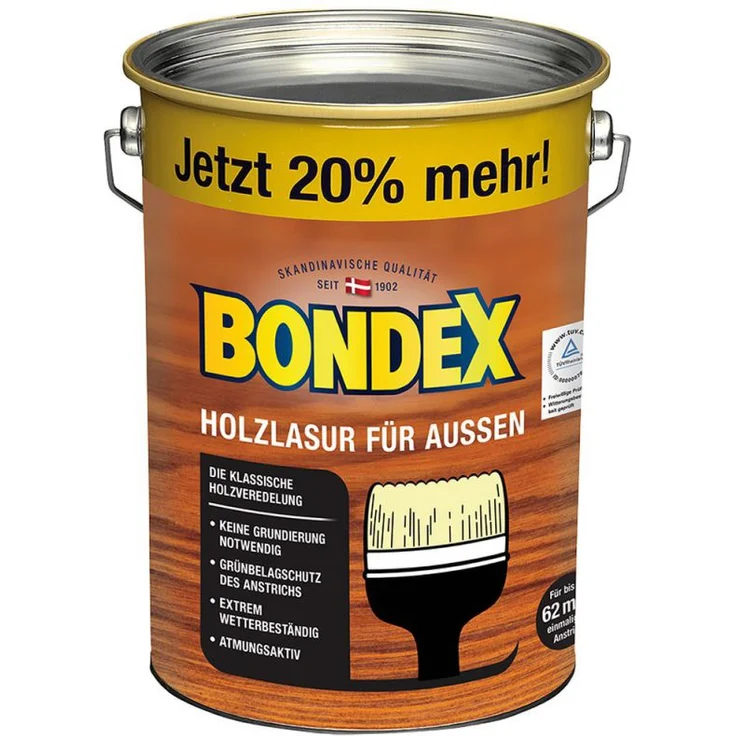 Bondex Holzlasur für Aussen 4,8 l, oregon pine – Bild 1