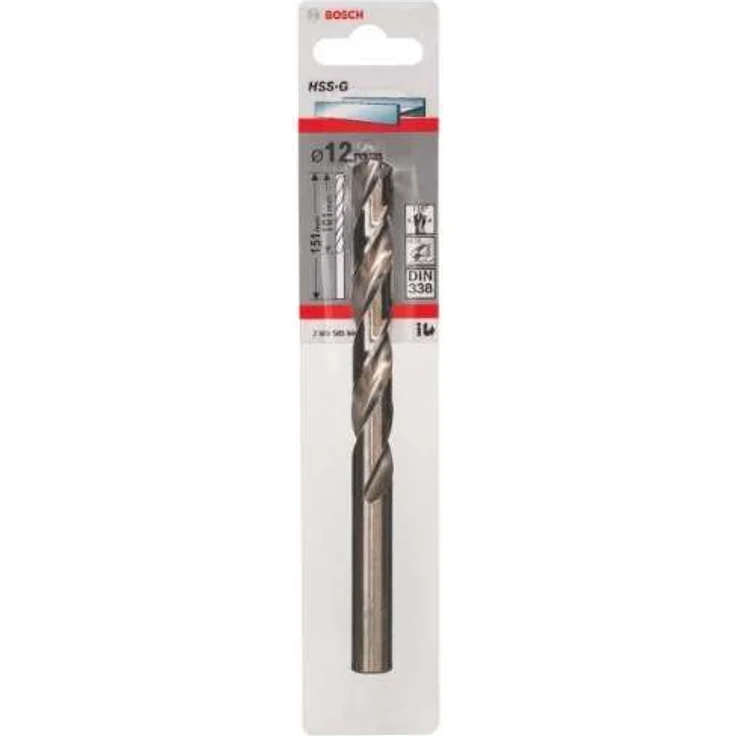Bosch Professional Metallbohrer HSS-G geschliffen (Ø 12 mm) - Preisvergleich – Bild 1