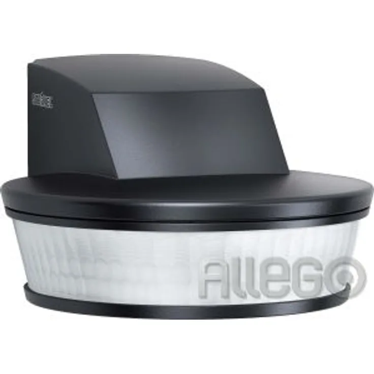 Steinel Bewegungsmelder sensIQ S schwarz, 2000 W, 300°|20 m Sensor, in 3 Richtungen einstellbar, Unterkriechschutz