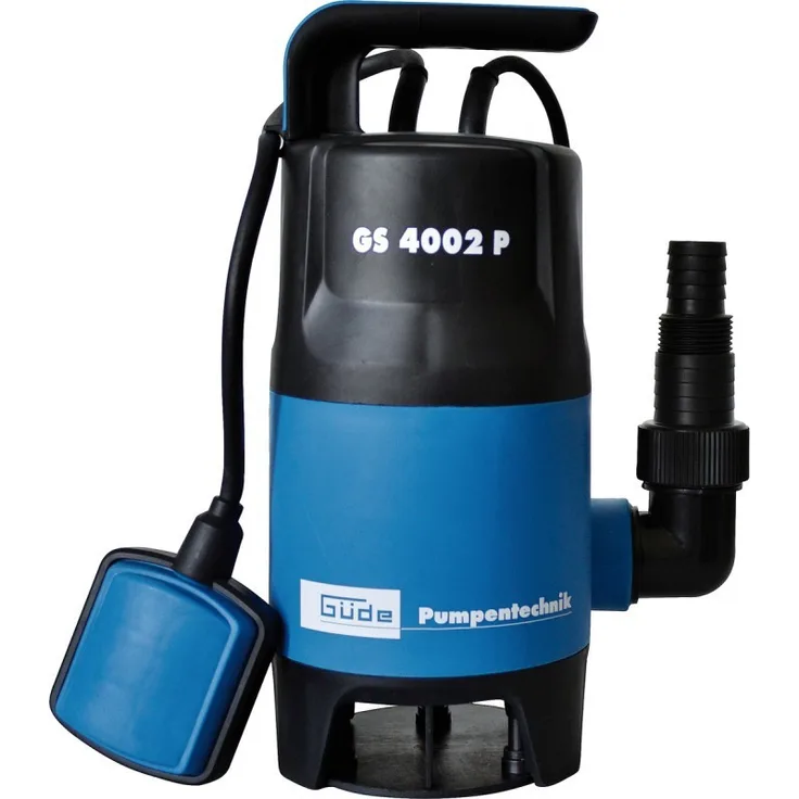 Güde GS 4002 P Tauchpumpe 94630 Schmutzwassertauchpumpe mit var.Schwimmerschalter (400W, 7500l-h, 5m max. Förderhöhe) Tauchmotorpumpe