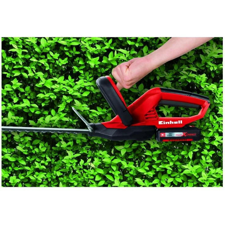 Einhell Akku-Heckenschere GE-CH 1846 Li-Solo Power X-Change (Li-Ion, 18 V, 46 cm Schnittlänge, 15 mm Zahnabstand, ergonomischer Griff, ohne Akku und Ladegerät) – Bild 7